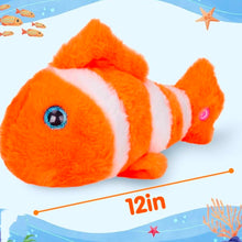 Load image into Gallery viewer, Light-Up Clown Fish Plush